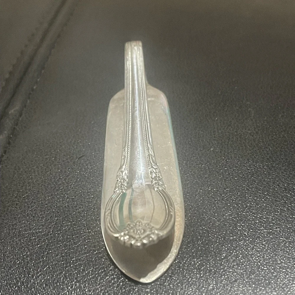 Elegant Silver Spoon money clip made from vintage silverware